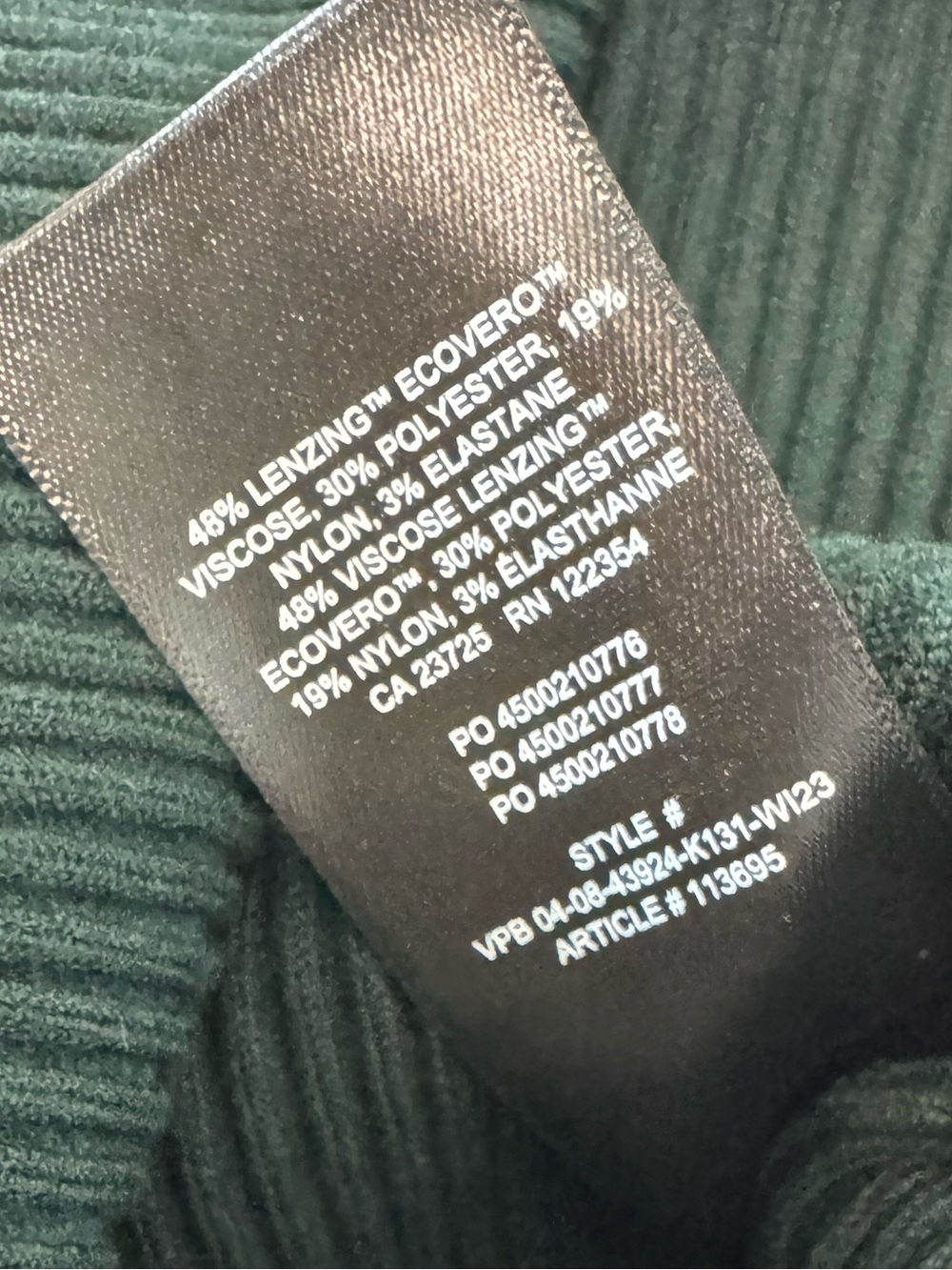 Aritzia Wilfred Alchemy Dress in Scarab (Dark Green) Size Small - Picture 6 of 7